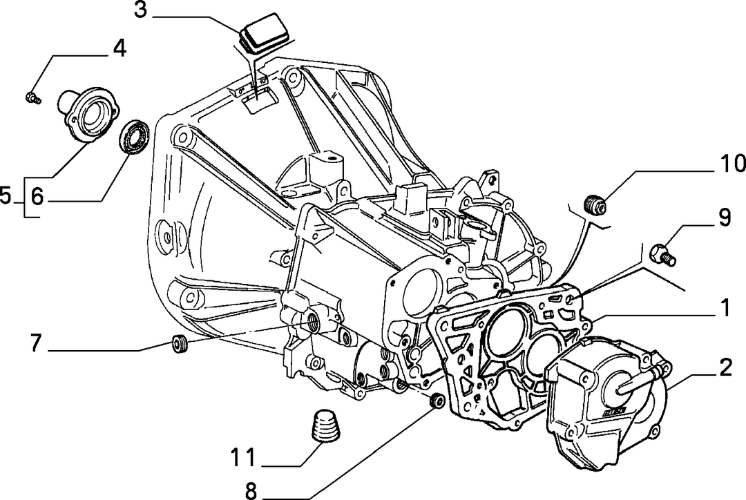 TRANSMISSION AND DIFFERENTIAL UNIT, CASING AND COVERS 2