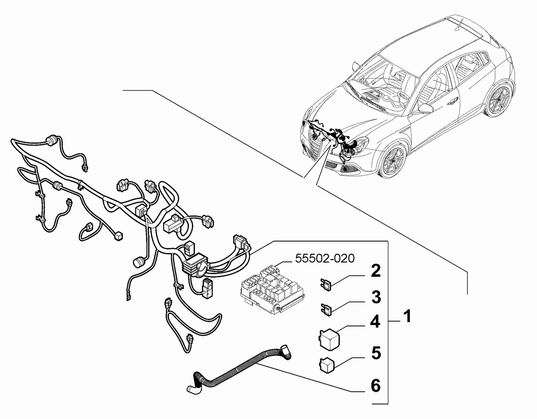 CABLE ASSEMBLY (FRONT PART)