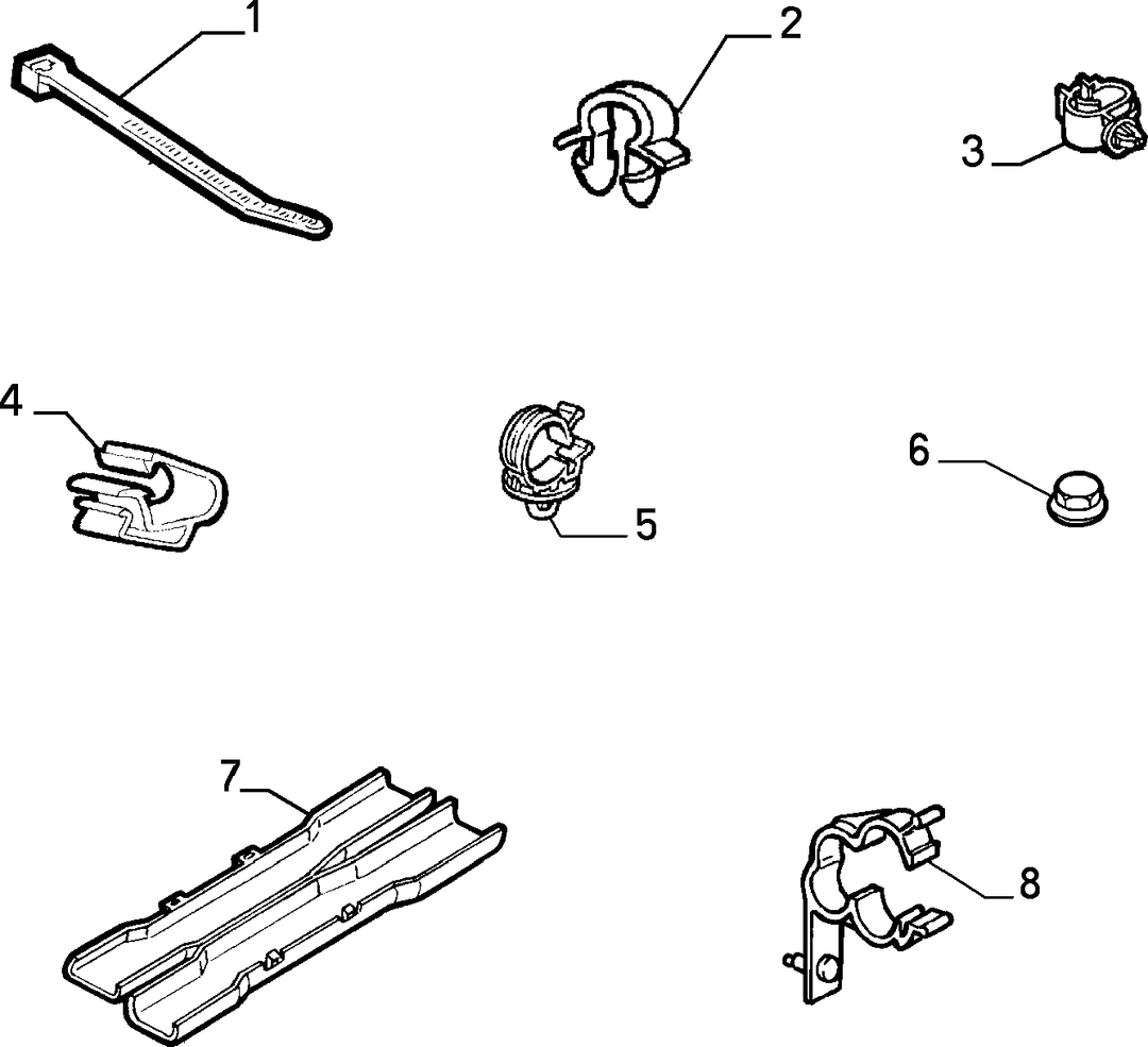 CABLE SET FIXINGS  2