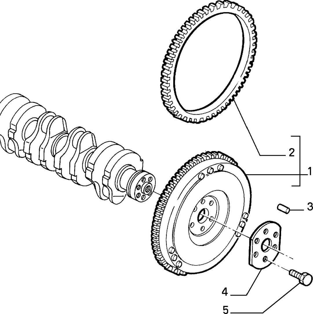 CRANKSHAFT AND FLYWHEEL 2