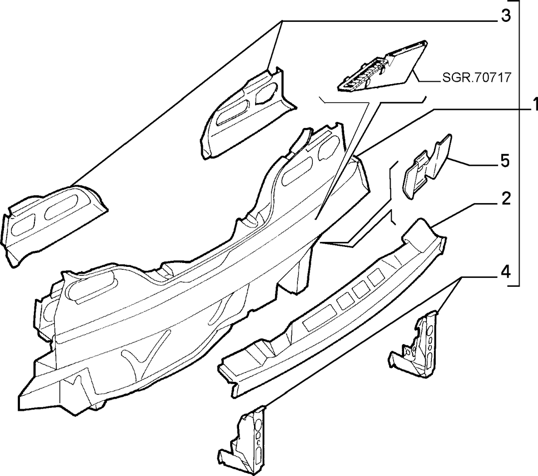 BODYSHELL, PANELS (REAR PART)  2
