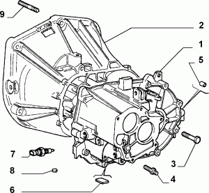 TRANSMISSION AND DIFFERENTIAL UNIT, CASING AND COVERS