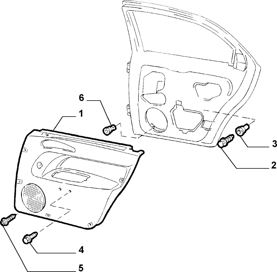 PANELS FOR REAR SIDE DOOR 1