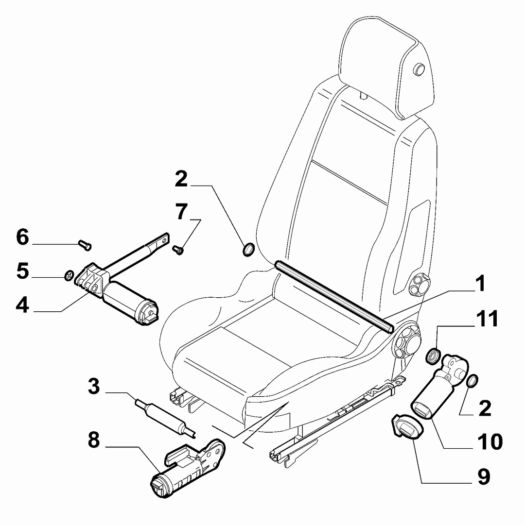 ELECTRIC FRONT SEAT MOTORS