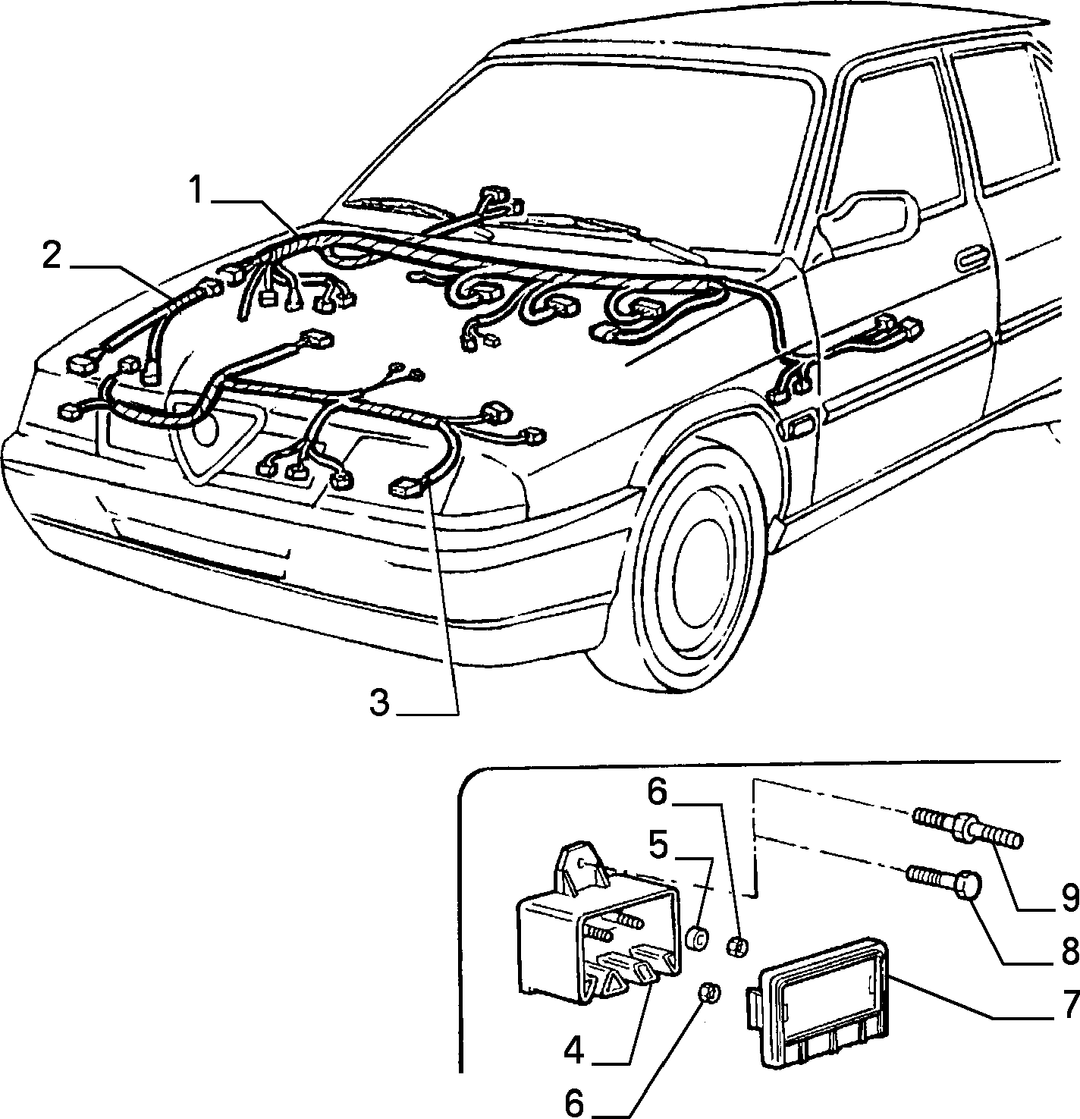 CABLE HARNESS (FRONT) 1
