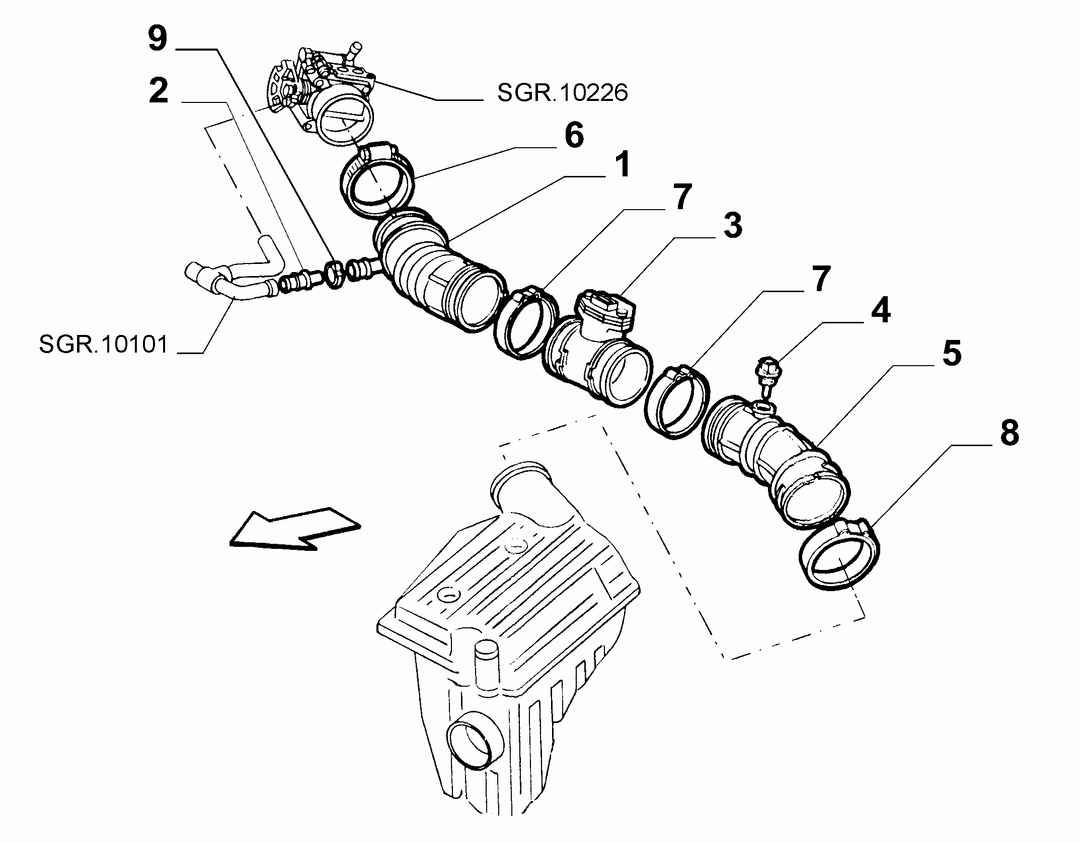 AIR FILTER AND PIPING 5
