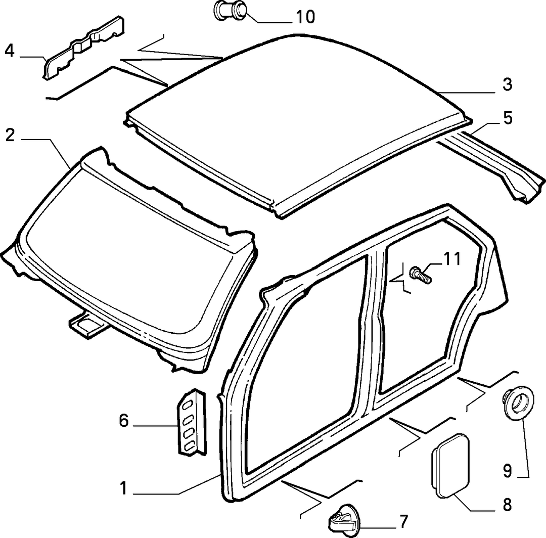 BODYSHELL, PANELS (CENTRAL PART)  1