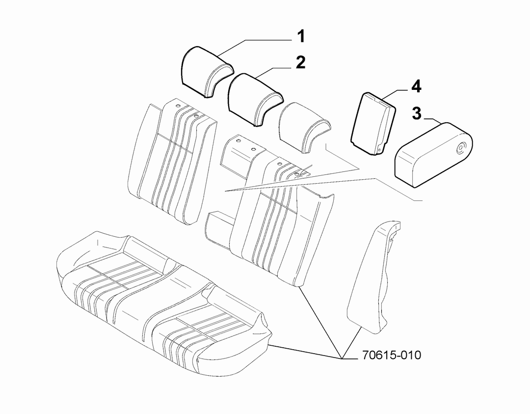 REAR SEAT HEAD REST 3
