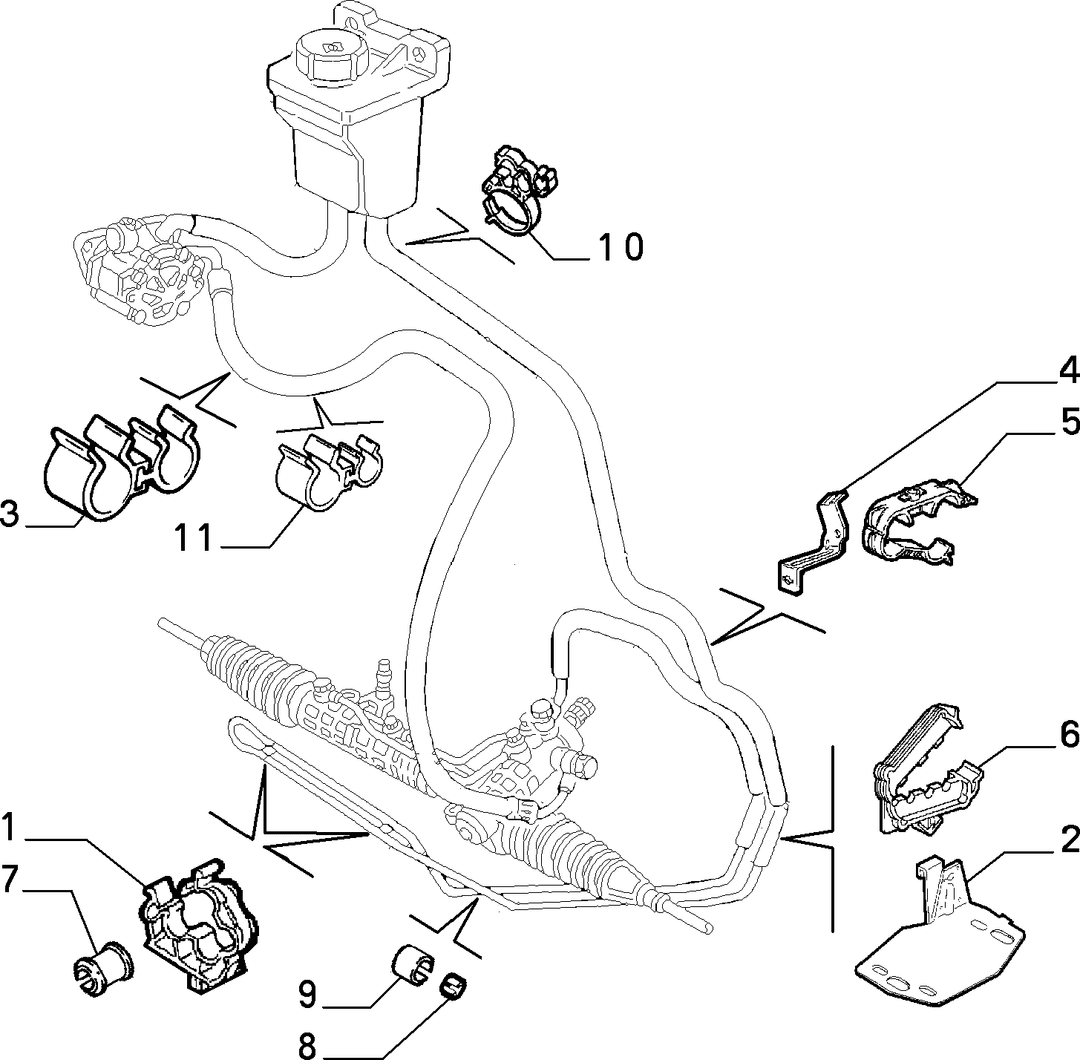 POWER STEERING HYDRAULIC SYSTEM 6