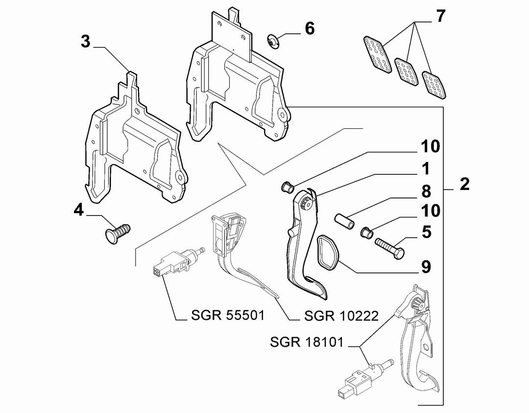 BRAKE PEDAL CONTROL 1