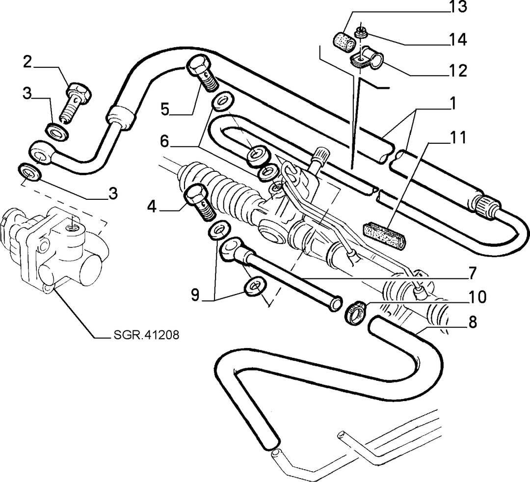POWER STEERING HYDRAULIC SYSTEM 12