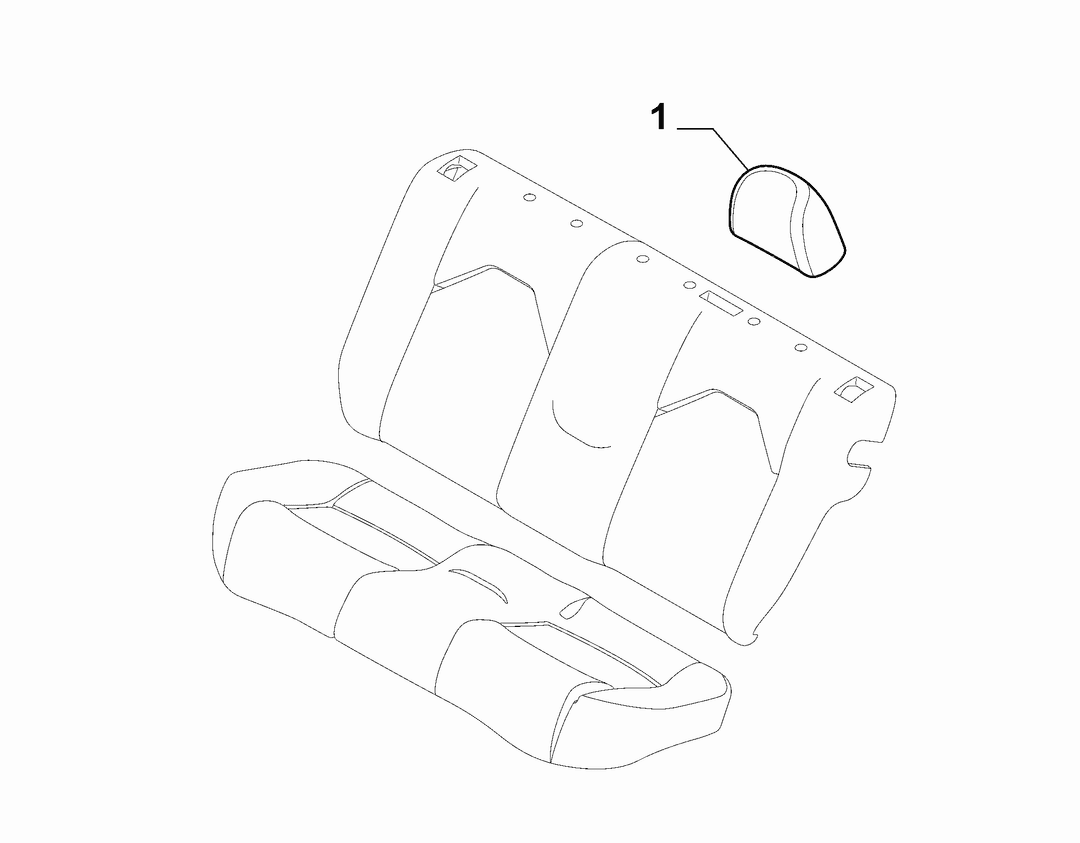 REAR SEAT HEAD REST 3