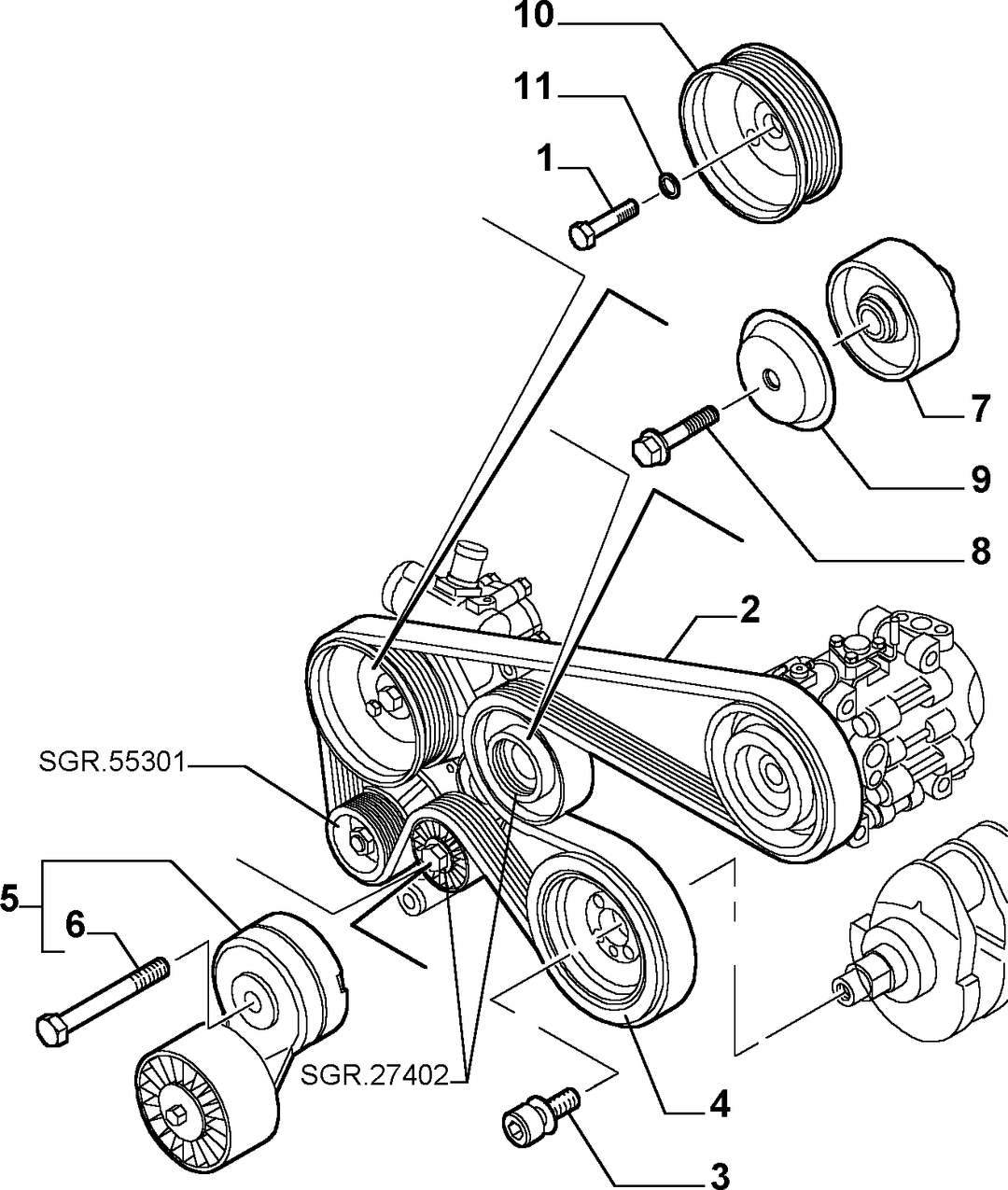 VARIOUS CONTROLS (BELTS AND PULLEYS) 2
