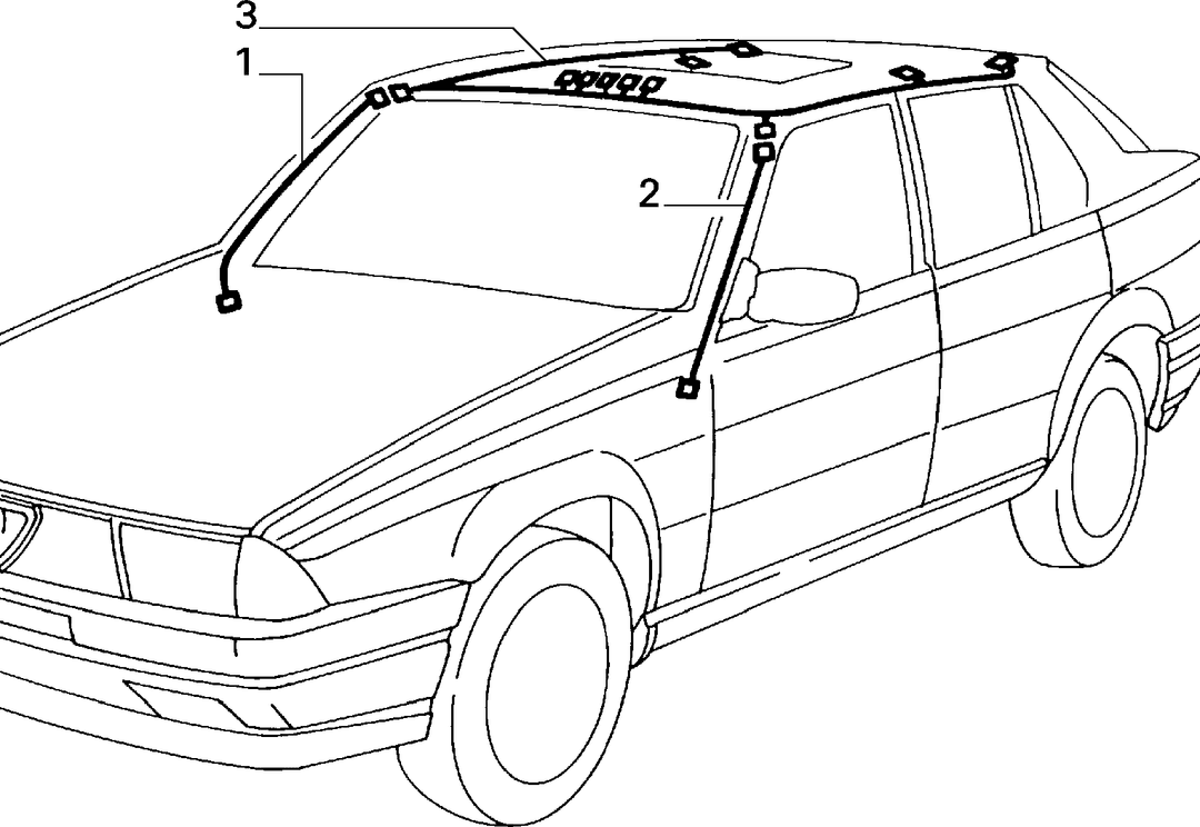 CABLE HARNESS (REAR SEAT) 8