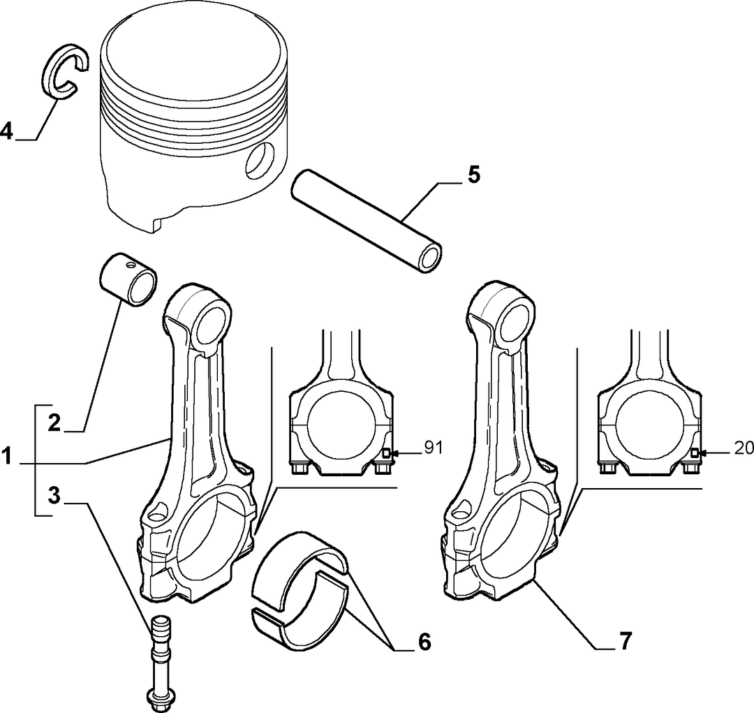 CONNECTING RODS AND PISTONS 11