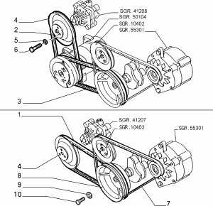 VARIOUS CONTROLS (BELTS AND PULLEYS)