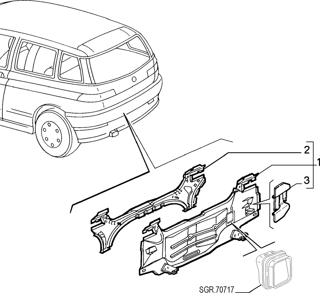BODYSHELL, PANELS (REAR PART) 