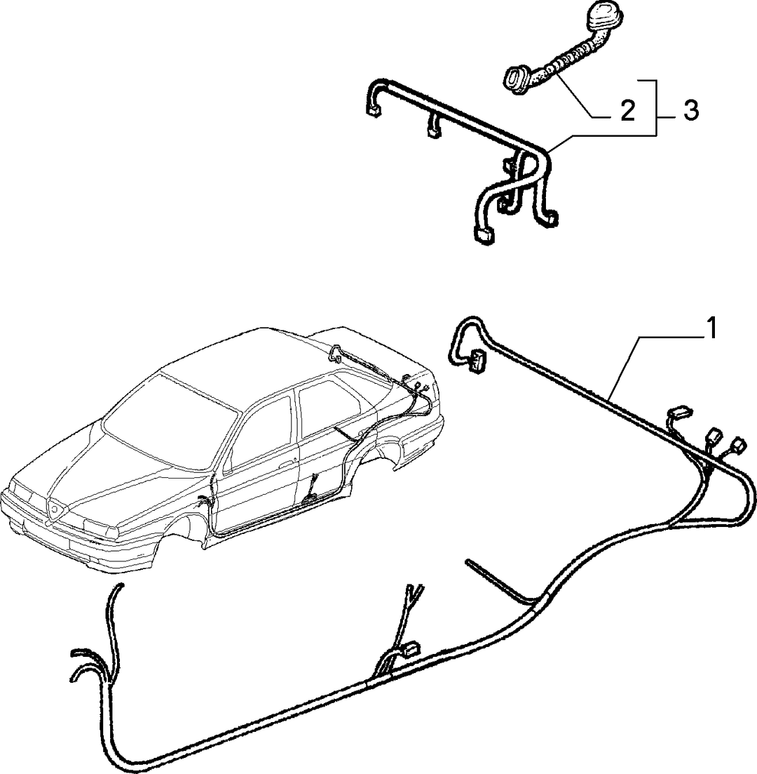 CABLE HARNESS (REAR SEAT) 2