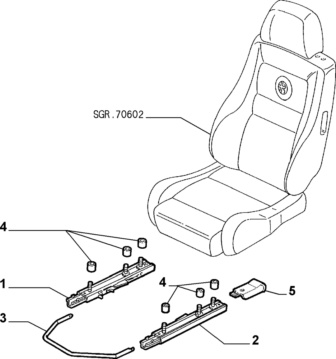 FRONT SEAT RAILS 