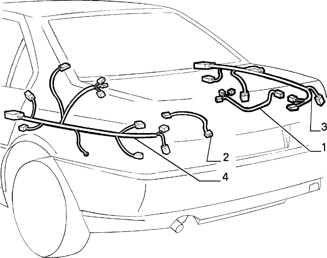 CABLE HARNESS (REAR SEAT)  1