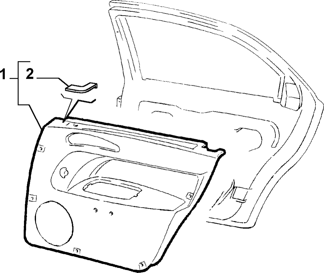 PANELS FOR REAR SIDE DOOR 12