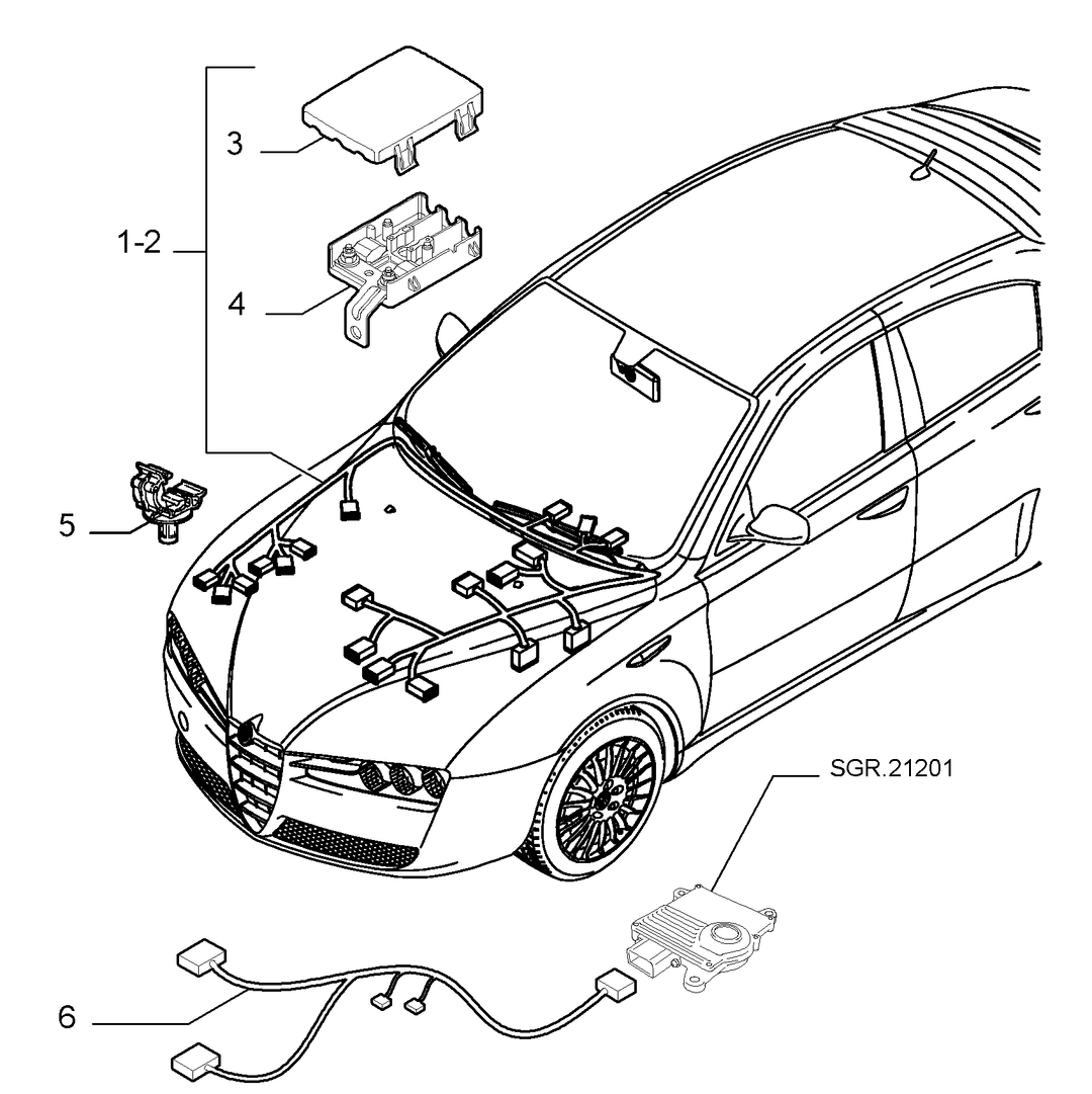 CABLE HARNESS (FRONT) 1