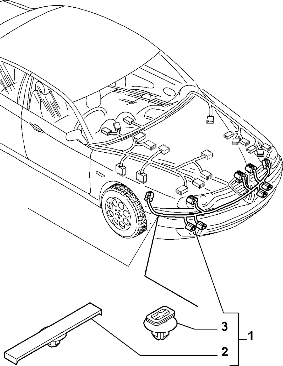 CABLE HARNESS (FRONT) 5