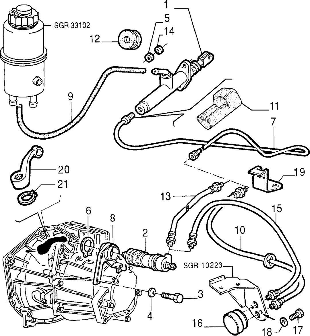 CLUTCH RELEASE HYDRAULIC CONTROL 