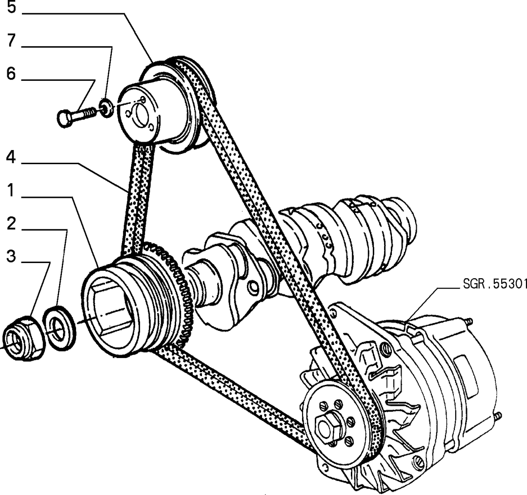 VARIOUS CONTROLS (BELTS AND PULLEYS) 2