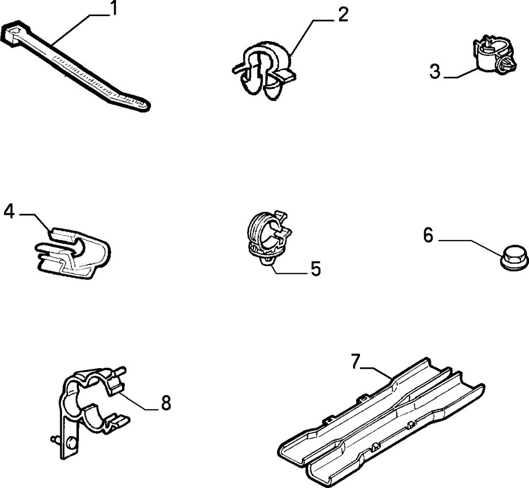 CABLE SET FIXINGS  2