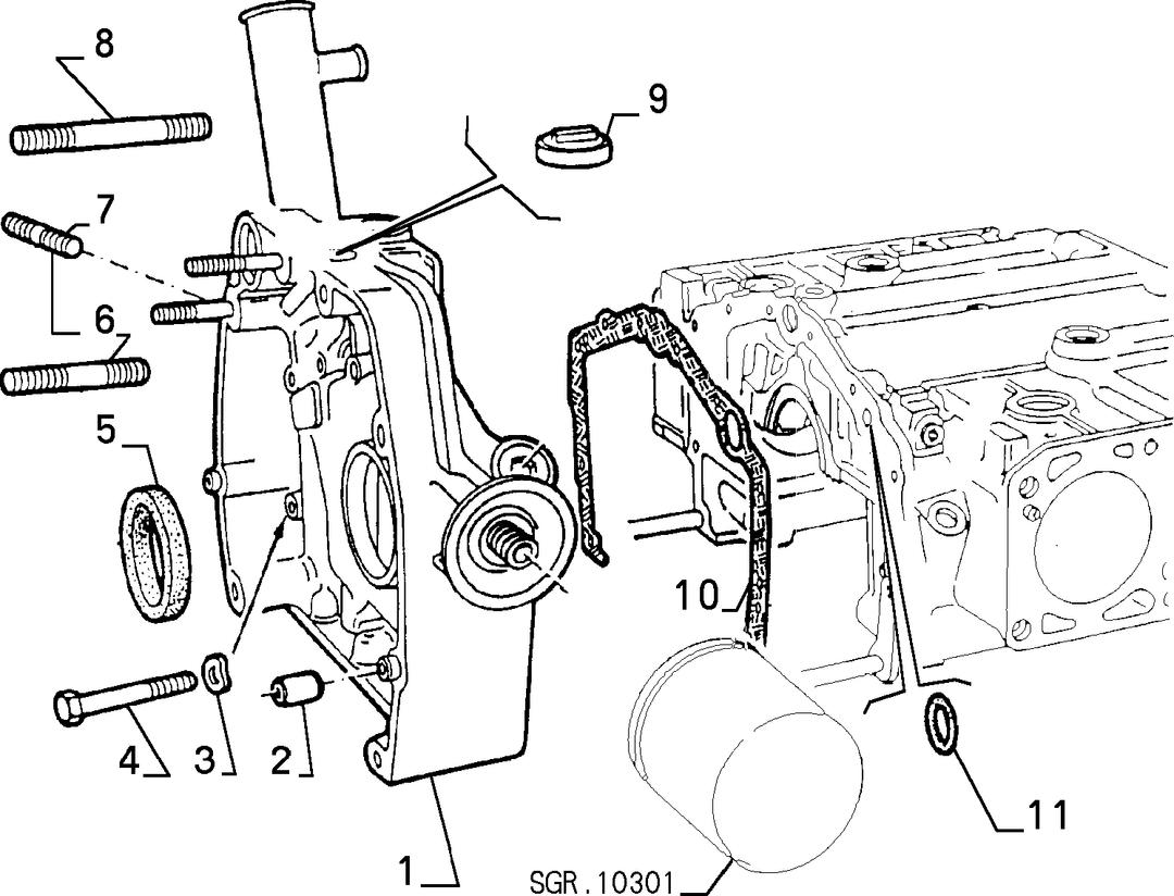 BLOCK SUMP AND COVERS 6