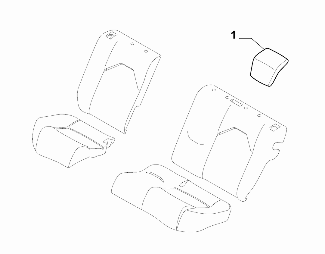 REAR SEAT HEAD REST 6