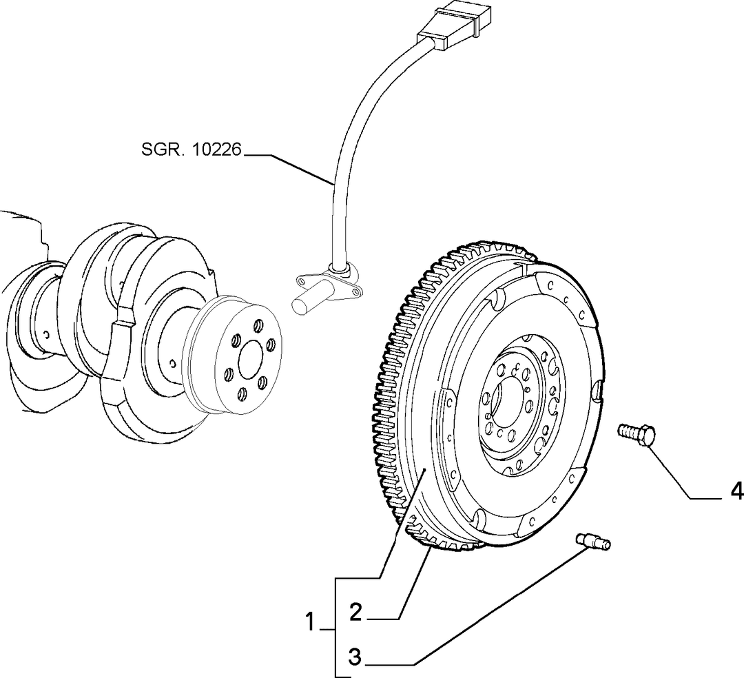 CRANKSHAFT AND FLYWHEEL 8