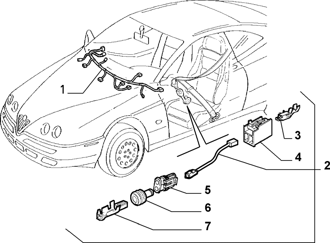 CABLE HARNESS (CENTRE)