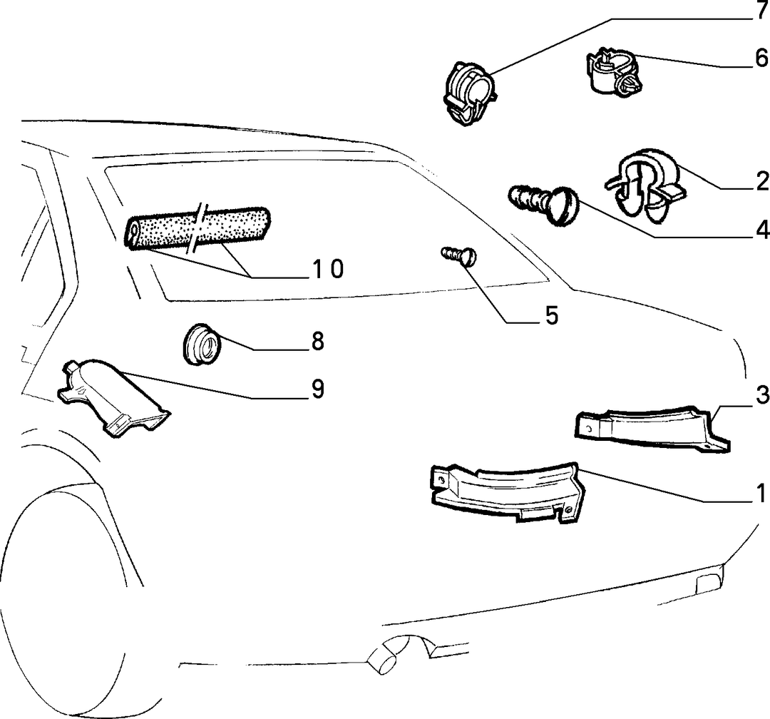 CABLE HARNESS (REAR SEAT) 6