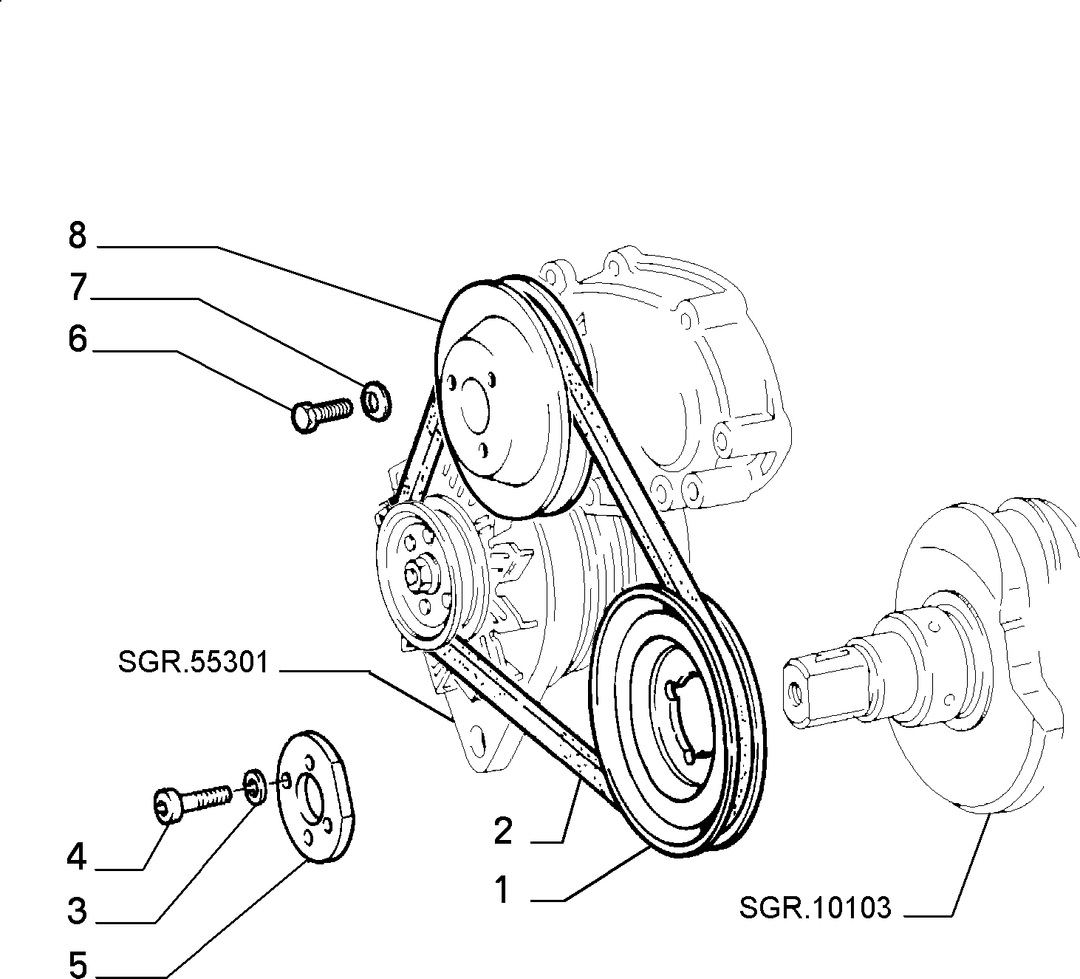 VARIOUS CONTROLS (BELTS AND PULLEYS) 7