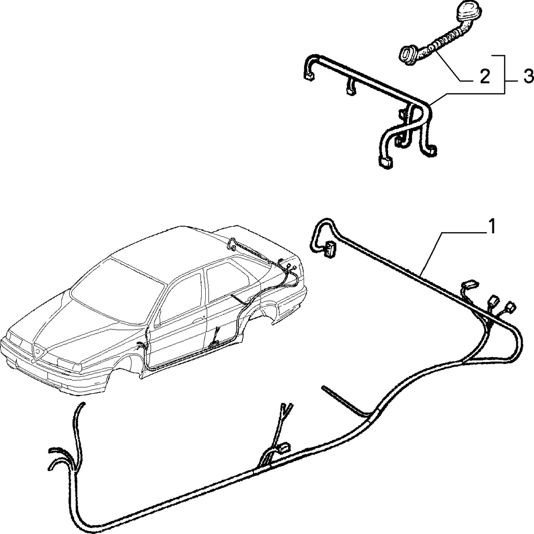 CABLE HARNESS (REAR SEAT) 1