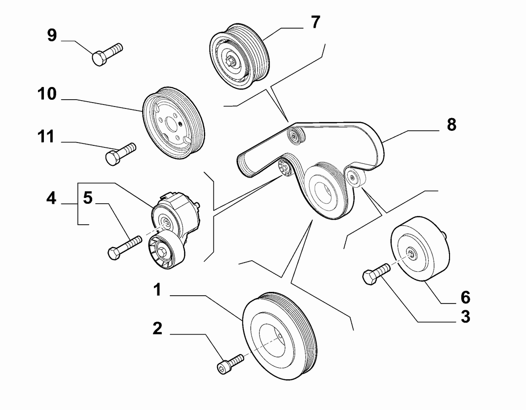 VARIOUS CONTROLS (BELTS AND PULLEYS) 8