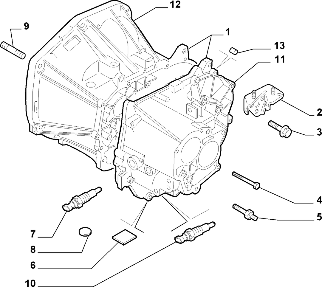 TRANSMISSION AND DIFFERENTIAL UNIT, CASING AND COVERS 4