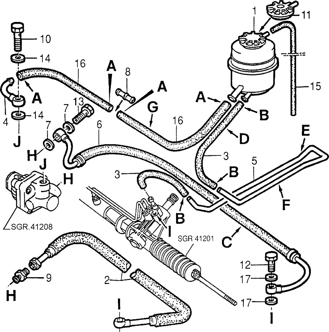 POWER STEERING HYDRAULIC SYSTEM  1