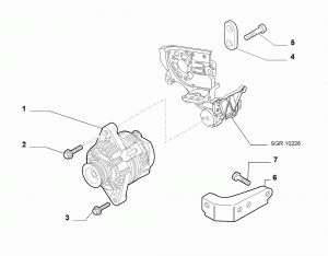 ALTERNATOR AND MOUNTING