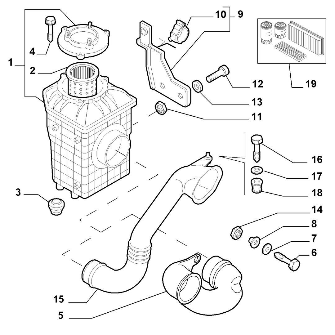AIR FILTER AND PIPING 8