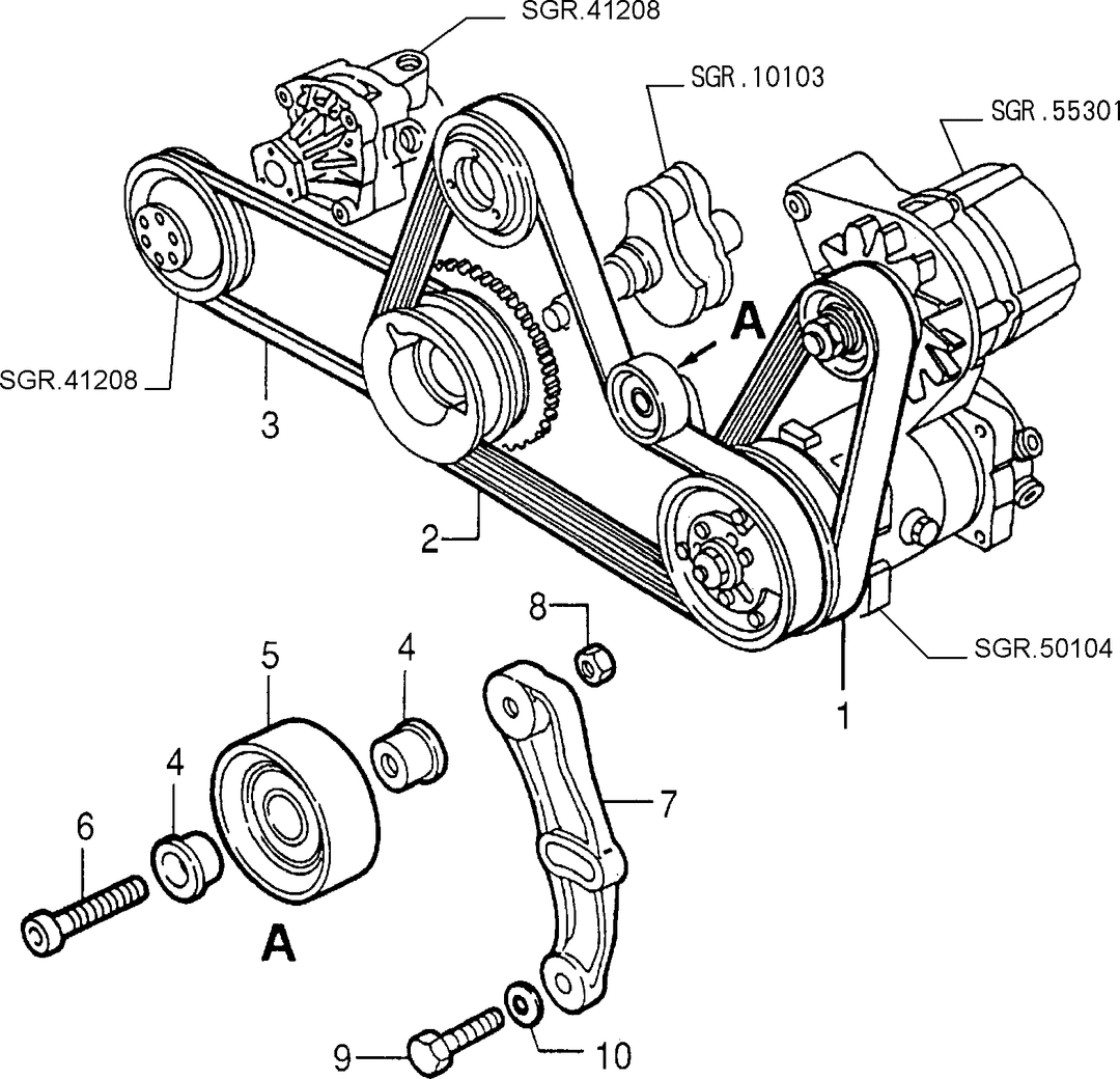VARIOUS CONTROLS (BELTS AND PULLEYS) 2