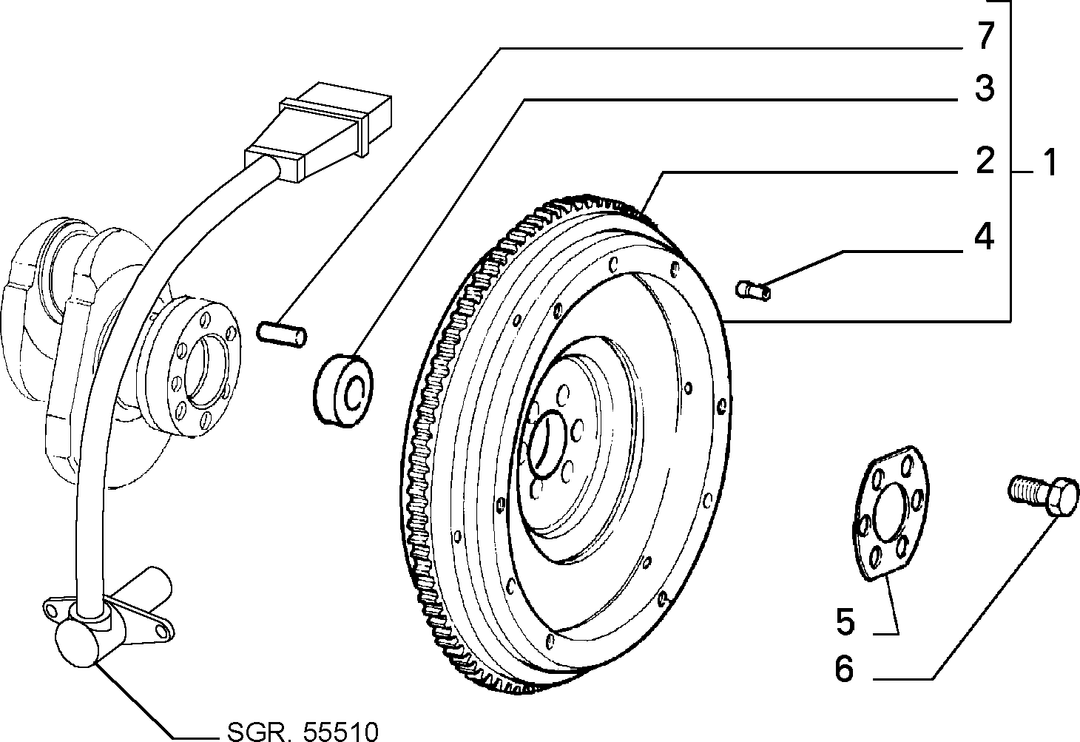 CRANKSHAFT AND FLYWHEEL 8