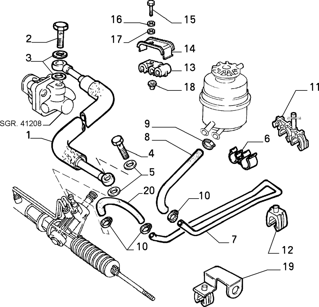 POWER STEERING HYDRAULIC SYSTEM  2