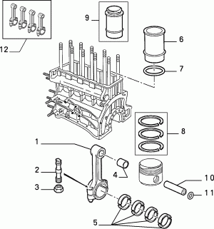 CONNECTING RODS AND PISTONS
