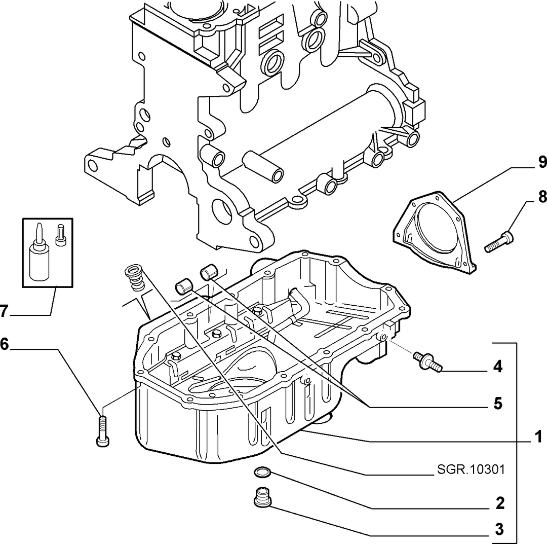 BLOCK SUMP AND COVERS 12