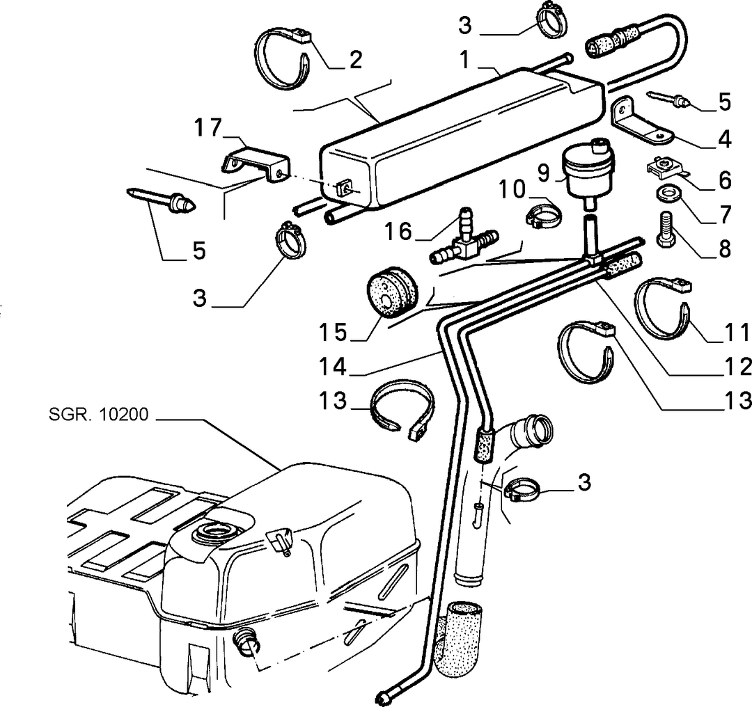 FUEL TANK PIPING 22
