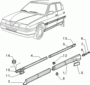 EXTERNAL MOLDINGS AND GASKETS