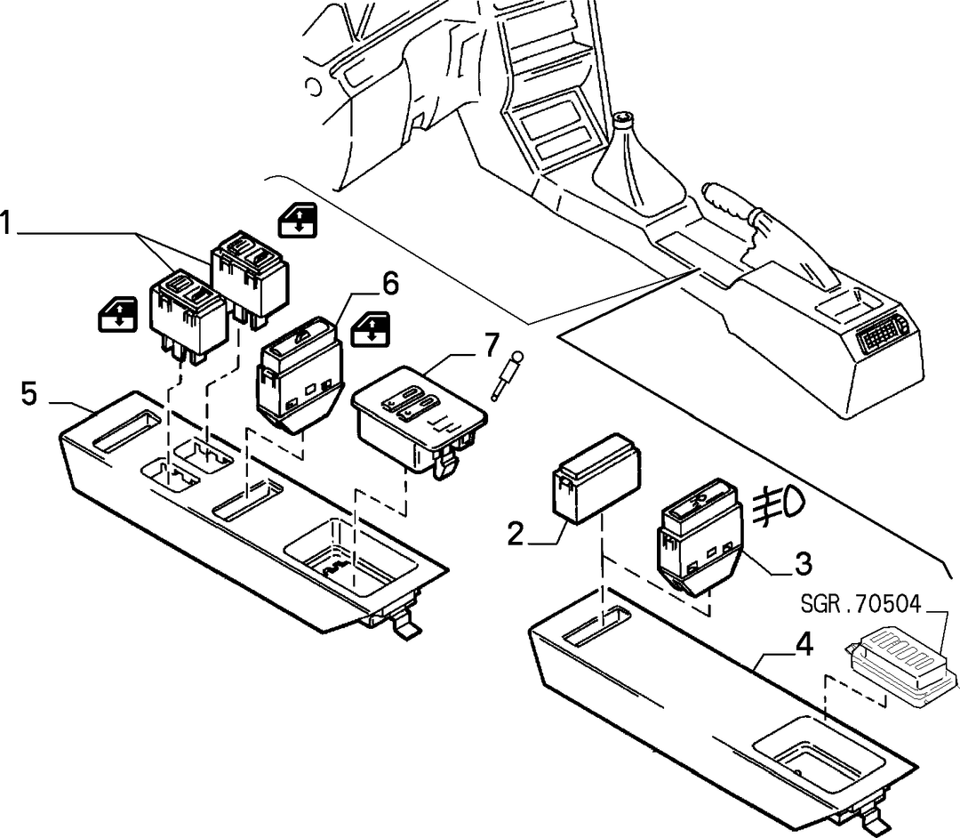 VARIOUS CONTROL PUSH BUTTONS AND SWITCHES  1